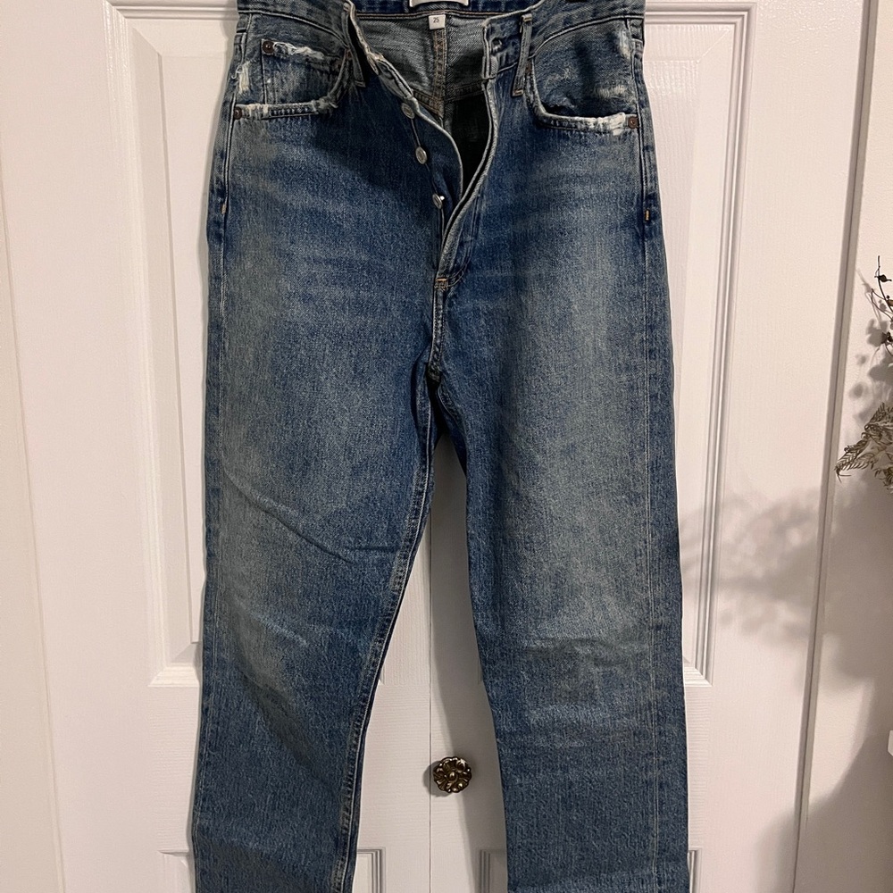 Agolde Women’s Washed Denim Jeans